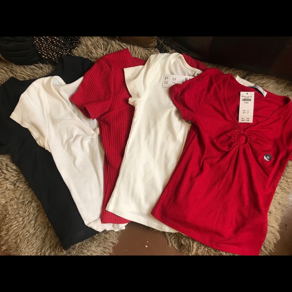New Hollister Shirt Bundle XS